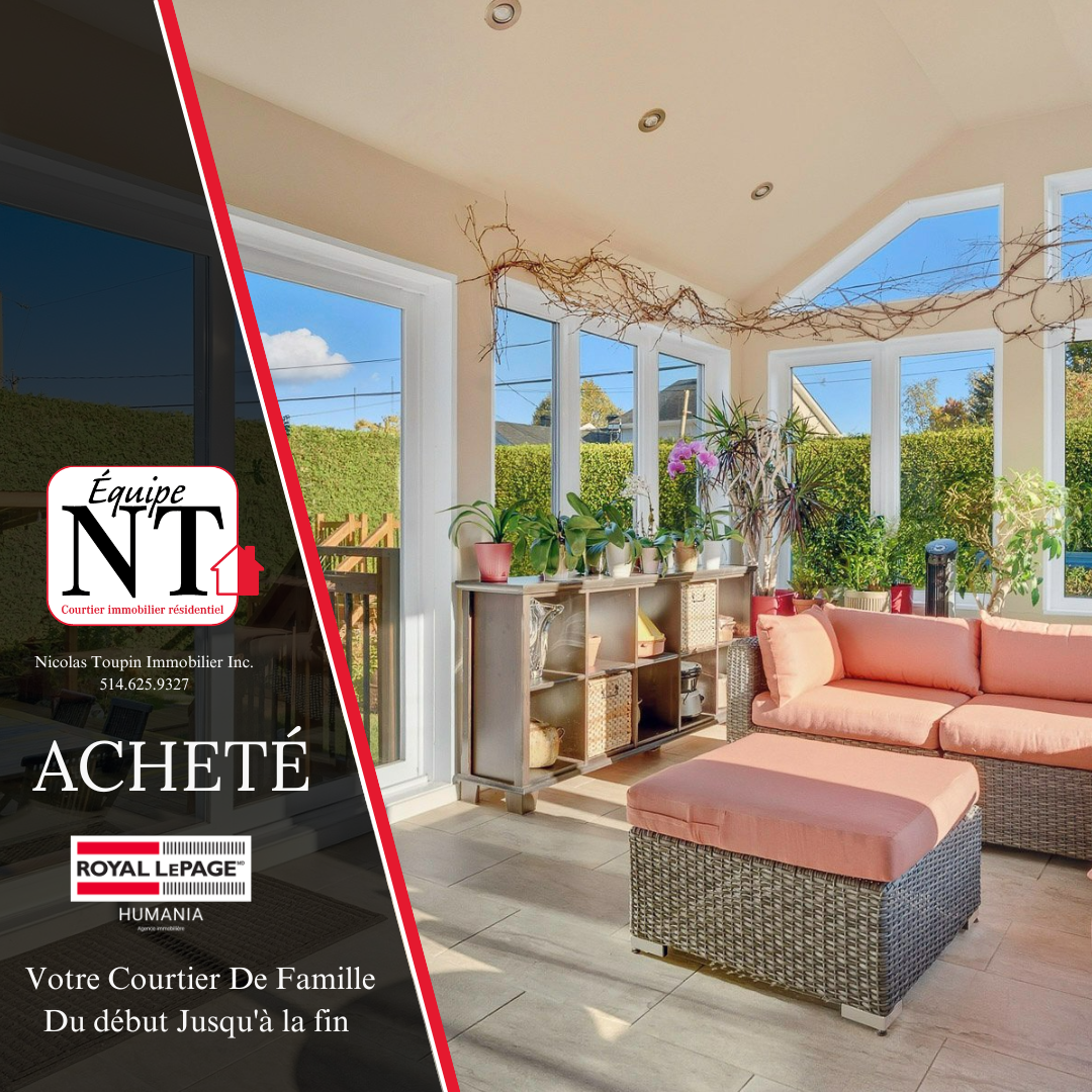 Maison achetée