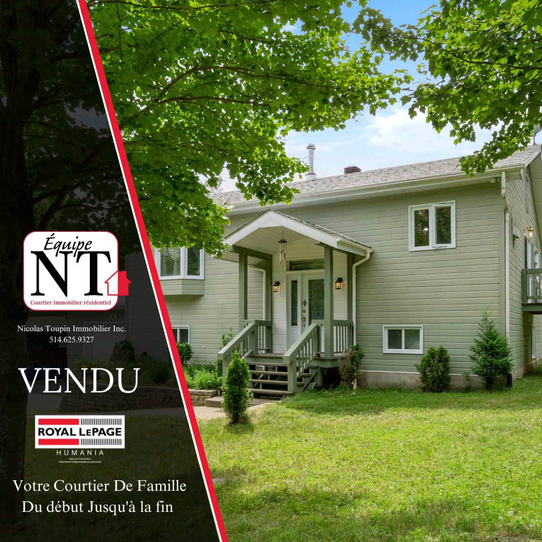 Maison vendue